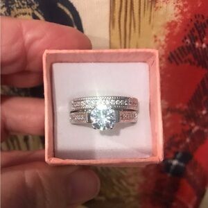 Elegant Sterling Silver Women's Ring with CZ Stones